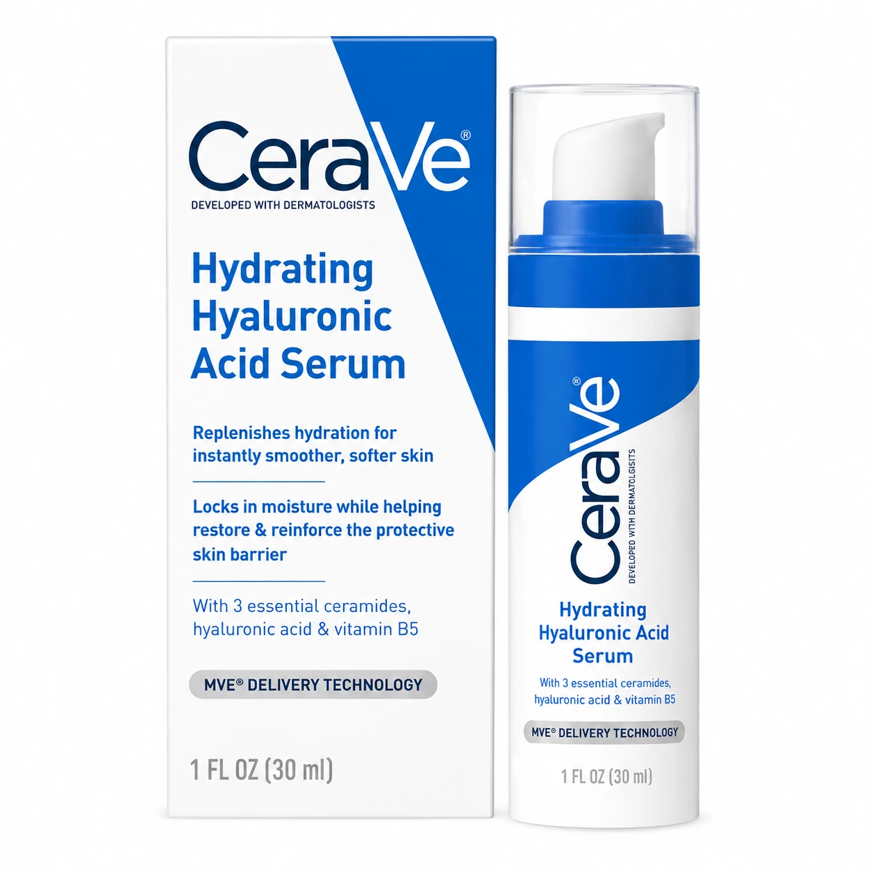1BFEE09B-0EB2-42F3-82F2-CFCE62F9DC52 CeraVe Hydrating Serum – 30ml (Hyaluronic Acid) - الصورة 1