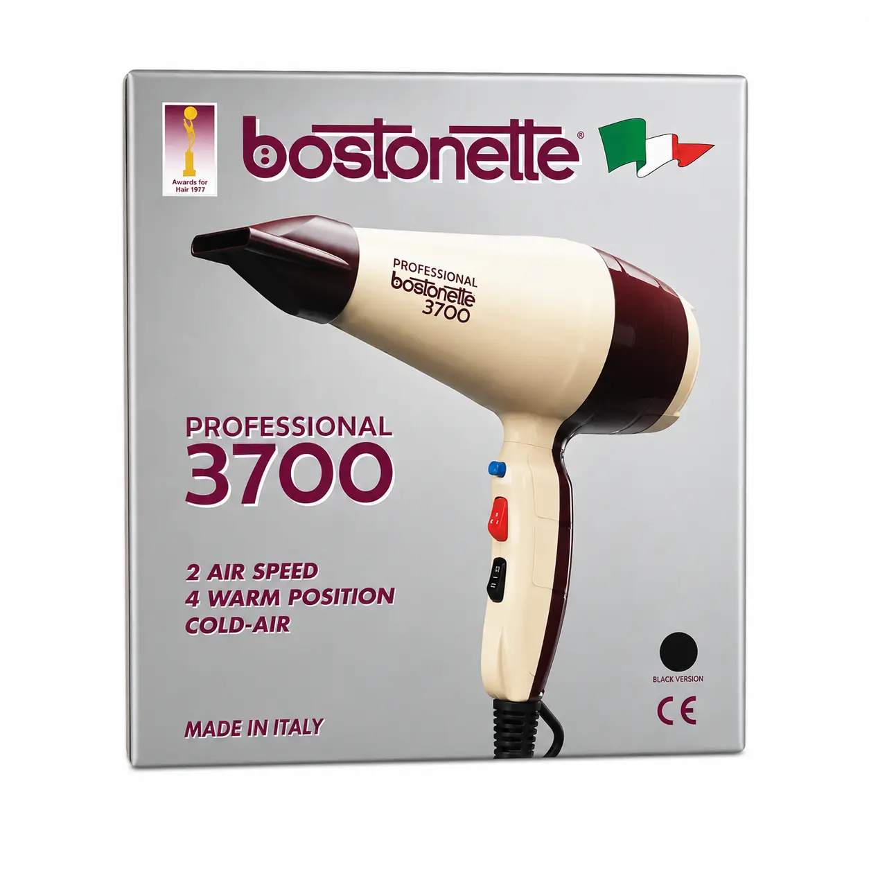 1F2D1DBF-457D-48D0-8142-7FB1E6DED18A Bostonette Hair Dryer 3700 NEW Higher Power 2 Speed 4 Warm Position Made in Italy Professional Salon - الصورة 1