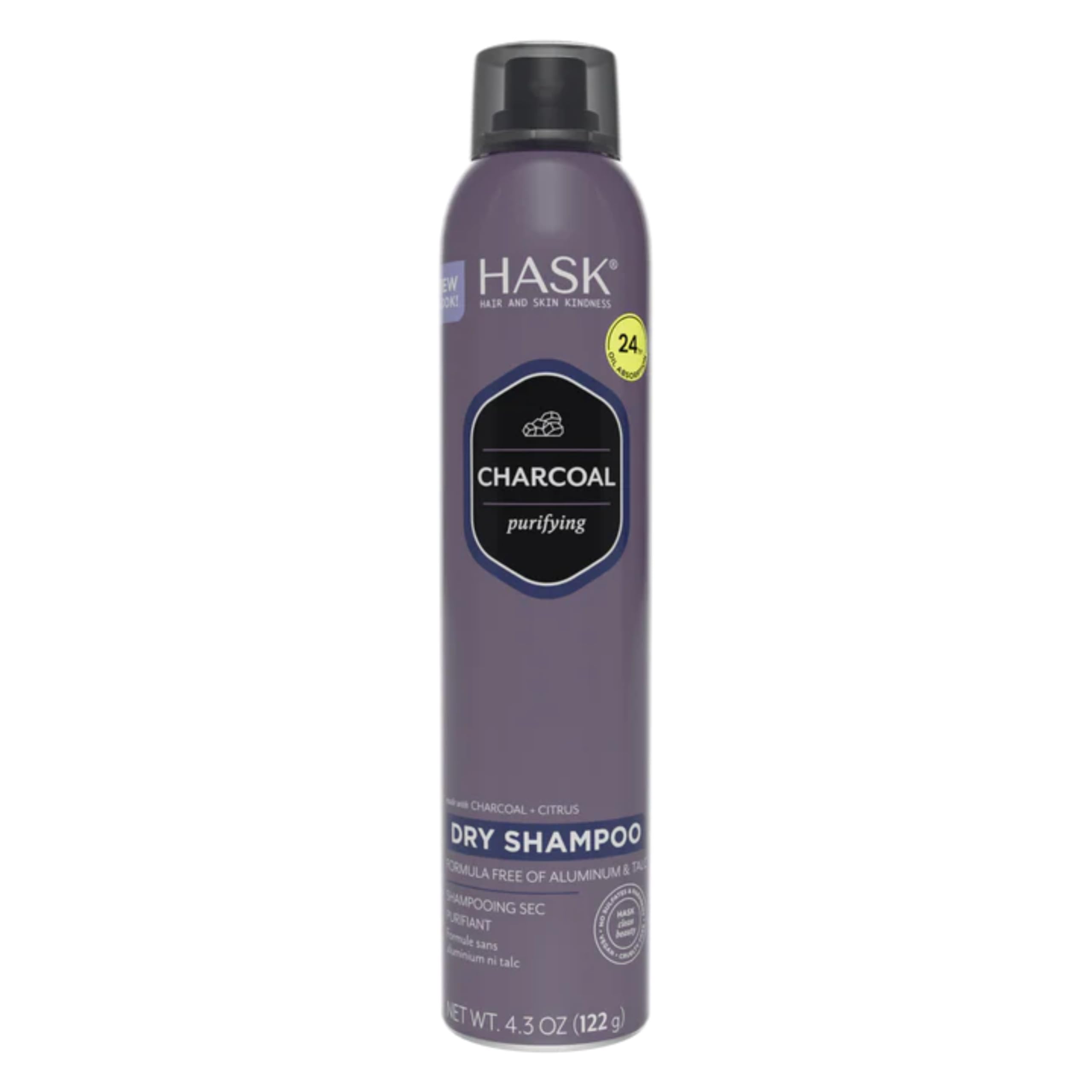 61ofTBymo3L HASK Charcoal with Citrus Purifying Dry Shampoo 122g - الصورة 1