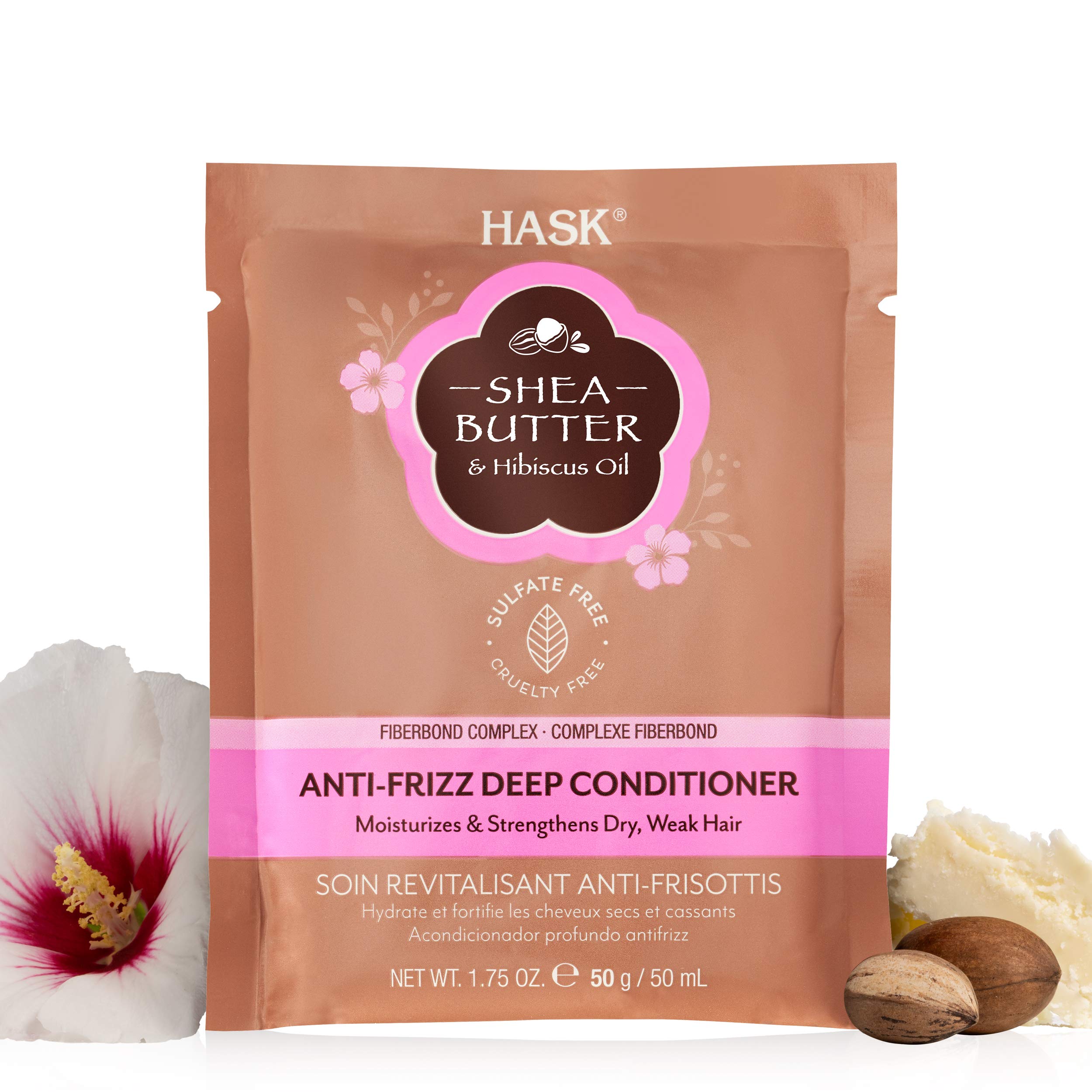 81XnWn+I1tL Shea Butter And Hibiscus Oil Anti Frizz Deep Conditioner 50 Ml - الصورة 1
