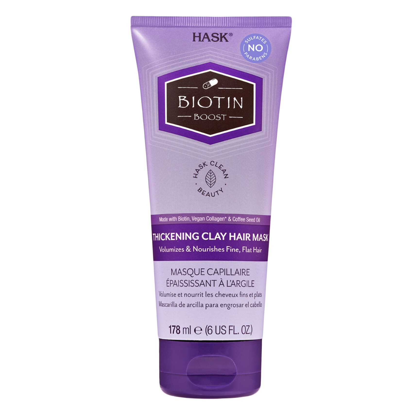 949794_main Hask Biotin Boost Thickening Clay Hair Mask 178ml - الصورة 1