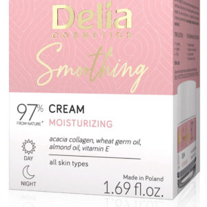 Smoothing Moisturizing Day and Night Cream with Vegan Collagen, 50 ml