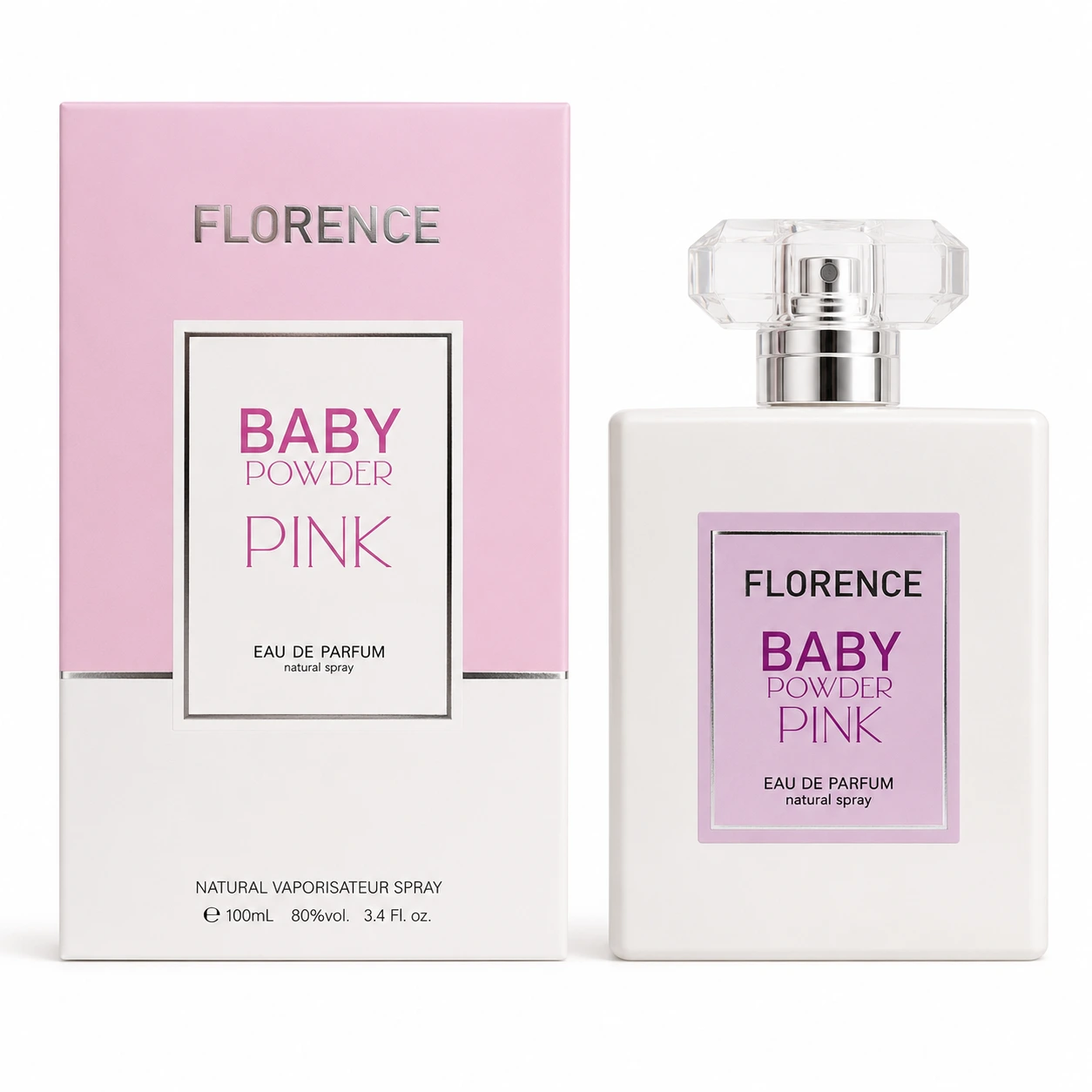 235B689F-CF90-4376-9C51-6E131F15CC85 Florence Baby Powder Pink Eau De Parfum 100ml - الصورة 1