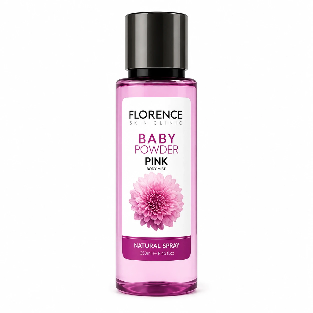 6FAAE3F0-1760-4EAE-AF9C-E00D9BB3D7DC FLORACE BODY MIST BABY POWDER 250ML PINK - الصورة 1