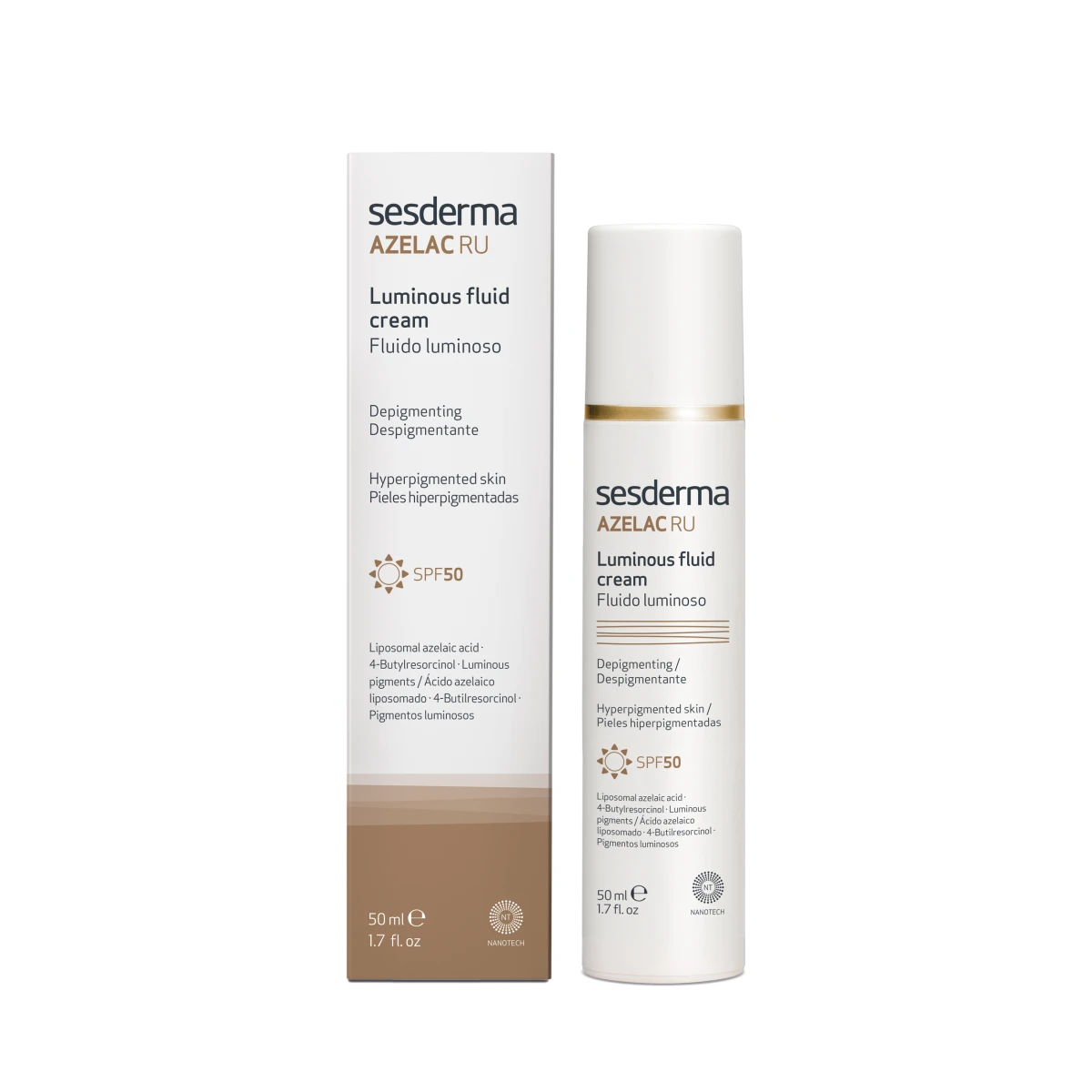 ydray-azelac-ru-fluido-luminoso-health-1200x1200 Sesderma Azelac RU Luminous Fluid Cream SPF 50 - الصورة 1