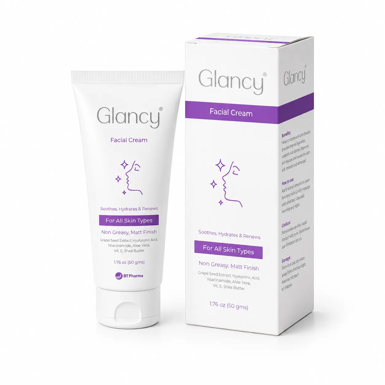A459C39E-AA48-41AD-B680-2C49D2ECC409 GLANCY FACIAL CREAM 50GM - الصورة 1