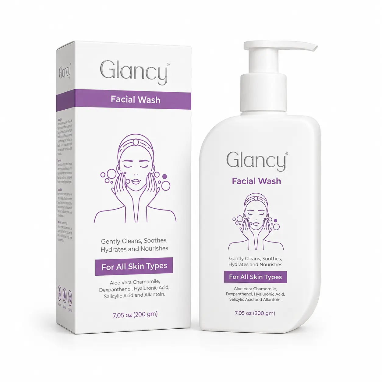 FC3495FB-6176-4EF3-87A4-59C34DDB869E GLANCY FACIAL WASH 200G - الصورة 1