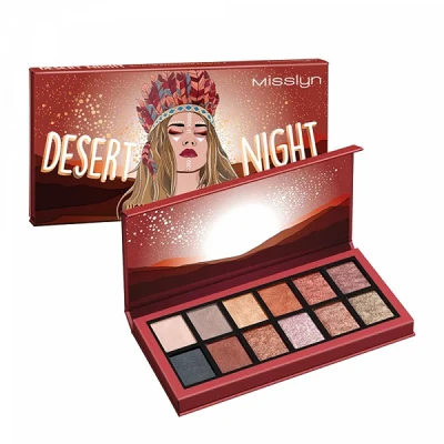 Nbq5uFkudloGSE3YjNkUZQcxe1RqJXALbK2CoUxL Misslyn Desert Night Metallic Eyeshadow Palette- Burning Desire - الصورة 1