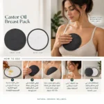 Castor Oil Breast Packs Misk wellness كمادات زيت الخروع للثدي - الصورة 3