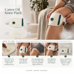 Castor Oil Knee Pack Misk wellness كمادة زيت الخروع للركبة - الصورة 3