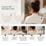 Castor Oil Shoulder Pack Misk wellness كمادة زيت الخروع للأكتاف - الصورة 3