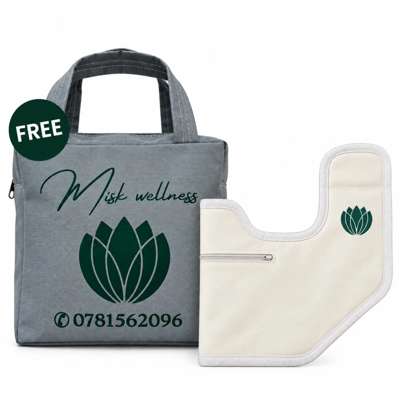 lnensxeomruceipdngva Castor Oil Shoulder Pack Misk wellness كمادة زيت الخروع للأكتاف - الصورة 1
